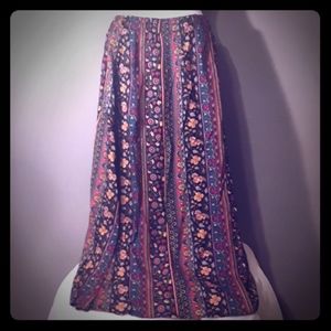 Attitudes Vintage Flower Print Long Skirt